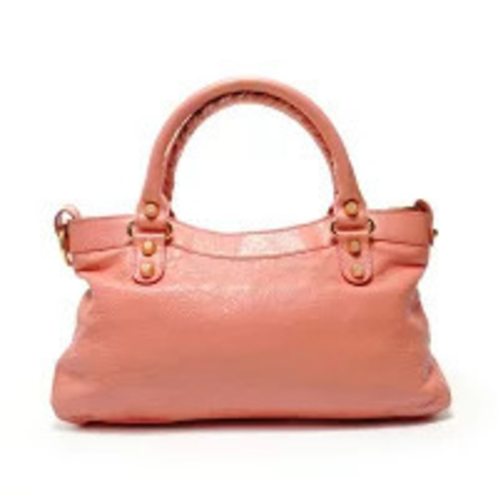 Balenciaga Giant First Leather Handbag Pink